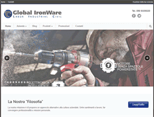 Tablet Screenshot of globalironware.com